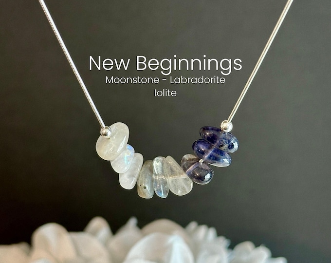 New Beginnings Crystal Necklace Graduation Gift Transformation Jewelry