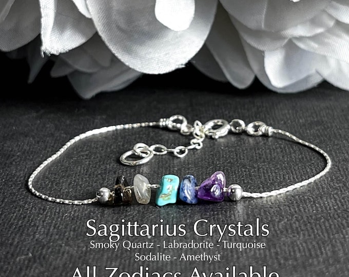 Sagittarius Capricorn Aquarius Pisces Bracelet Astrology Gifts Anklet Zodiac Gift
