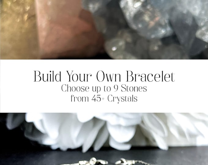 Crystal Bracelet Custom Anxiety Personalized Protection Build Your Own Customized Crystal Healing Ankle Bracelet