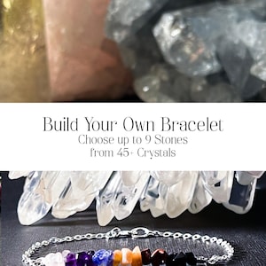 Customized Crystal Healing Bracelet, Design Your Own New Mom Jewelry