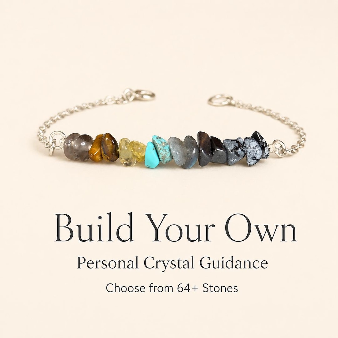 Mix and Match Custom Crystal Bracelet, Personalized Healing Raw ...