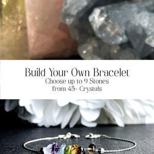 Personalized Raw Birthstone Family Jewelry Crystal Healing Build Your Own Bracelet Ankle Bracelet
