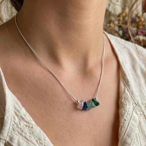 Taurus Halskette Rohkristalle Sternzeichen Astrologie Choker Kristallschmuck Bild 5