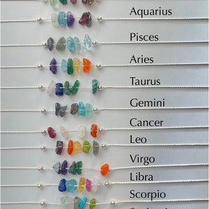 Pisces Necklace Raw Crystals Zodiac Sign Astrology Choker Crystal Jewelry image 9