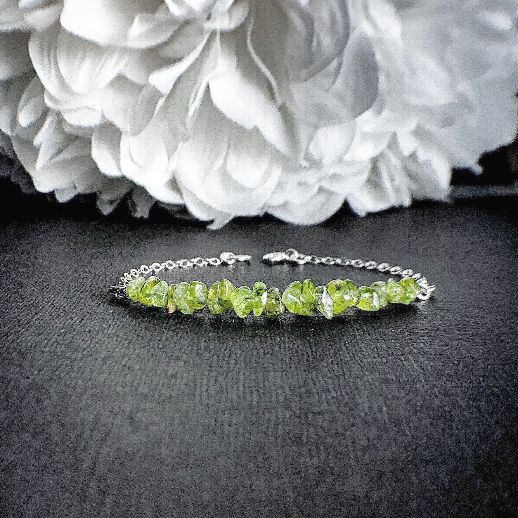 Natural Peridot Bracelet For Woman Olivine Crystal Bracelet Jewelry Green  Stones Wholesale Healing Energy Gift Lucky