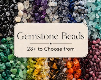 Raw Crystal Gemstone Chip Beads by Weight Loose Drilled Chips 1oz Destash Jewelry Making Supplies Natural Stone Bulk Wholesale