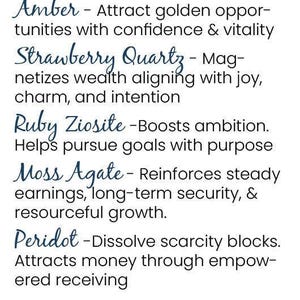 Money Spell Raw Crystal Necklace, Wealth Manifestation Success Manifesting Necklace image 5
