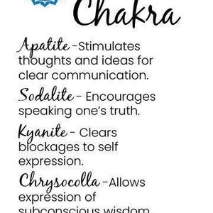 Throat Chakra Stones Necklace Raw Crystal Delicate Necklace Spiritual Gifts image 4