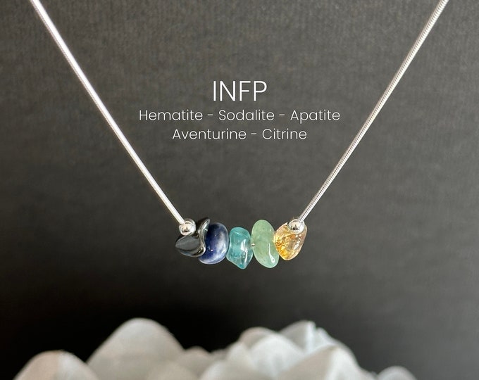 MBTI INFP Raw Crystal Necklace