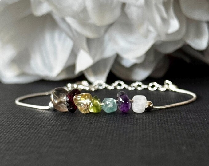 7 Chakra Bracelet, Chakra Anklet, Mindfulness Gift, Energy Bracelet, Balance Bracelet
