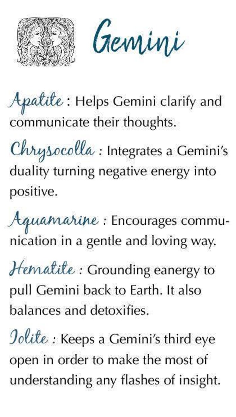 Gemini Bracelet Raw Crystal Anklet Zodiac Jewelry Astrology Gift Natural Stone Meaningful Gift for Friends, Custom Gift for Geminis image 4