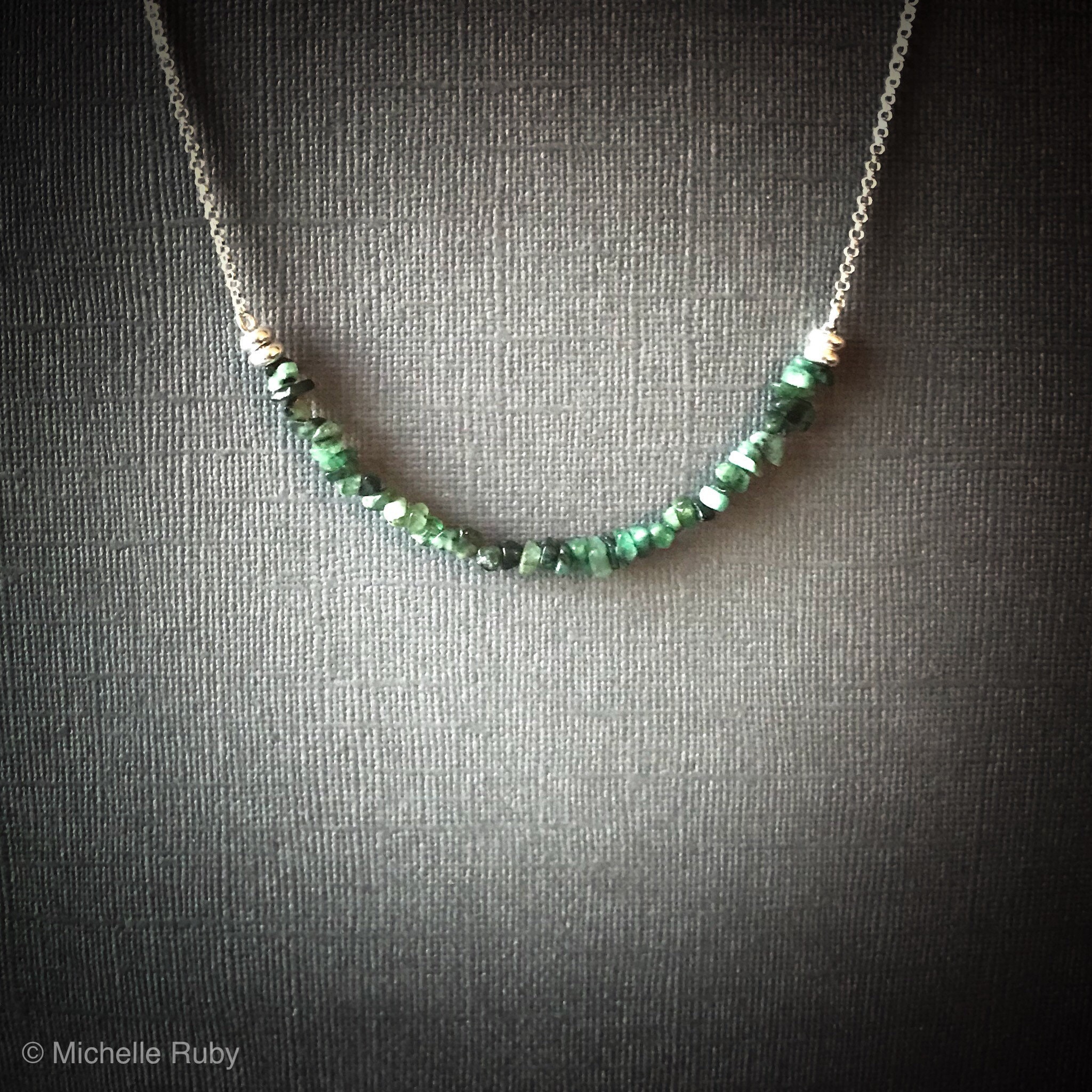 Emerald Hearted Bodychain main image 1
