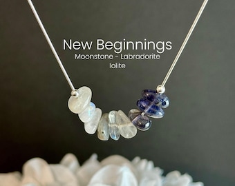 New Beginnings Crystal Necklace Graduation Gift Transformation Jewelry
