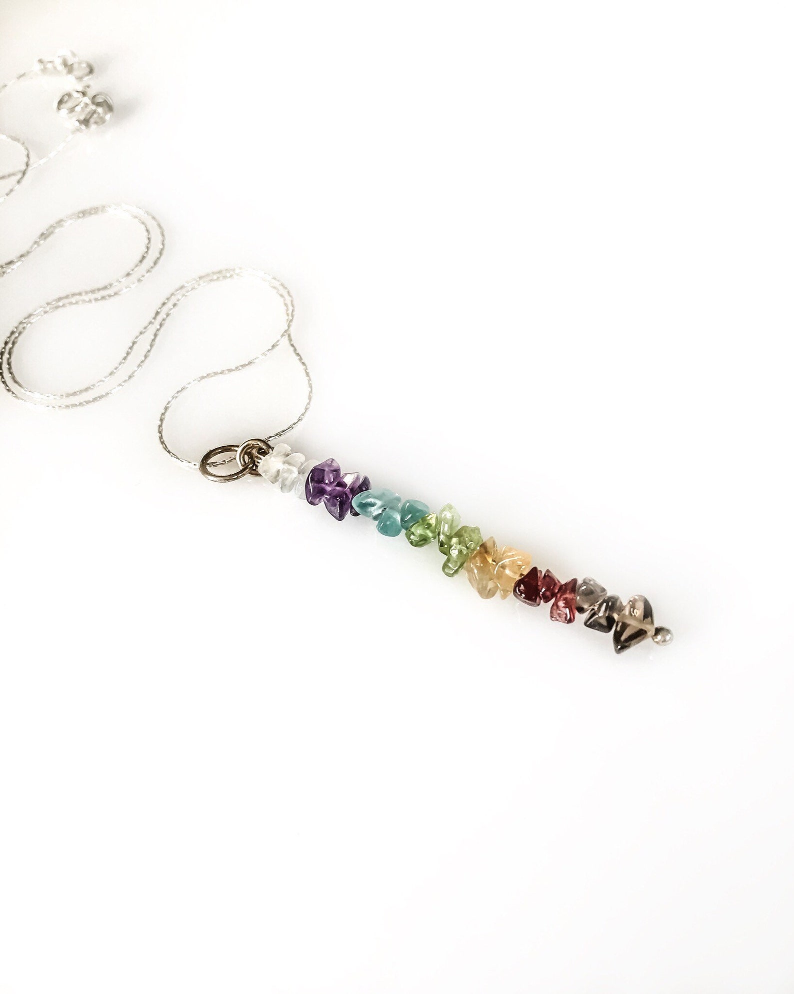 Build Your Own Custom Healing Crystal Pendant Gem Bar Necklace Etsy
