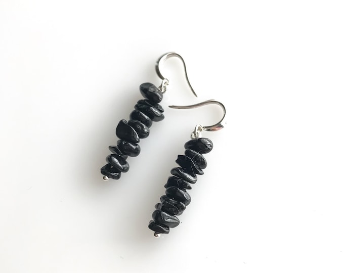 Raw Spinel Earrings, grounding crystal, raw crystal earrings, strength jewelry