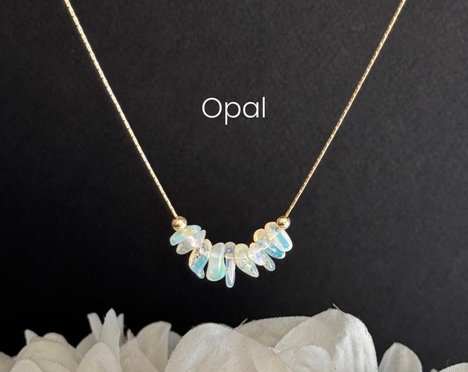 Opal Raw Crystal Necklace