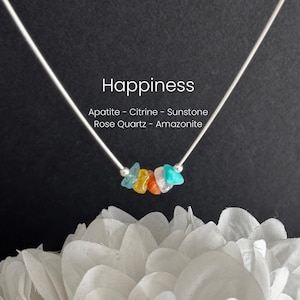 Collar de cristal natural para la felicidad, la esperanza y el optimismo.