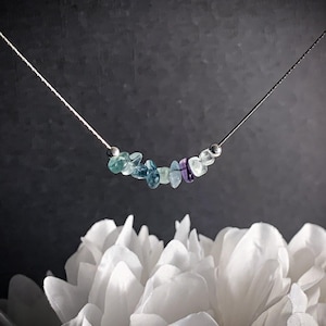 Rainbow Fluorite Necklace, Empath Jewelry, Anxiety Jewelry, Empath protection