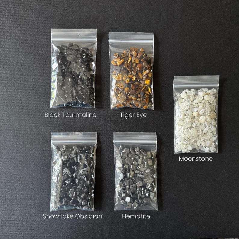 Raw Crystal Gemstone Chip Beads by Weight Loose Drilled Chips 1oz Destash Jewelry Making Supplies Natural Stone Bulk Wholesale image 5