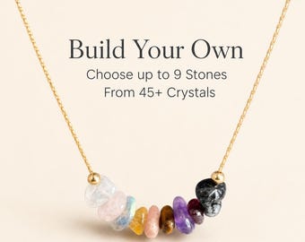 Bygg ditt eget specialdesignade halsband med personliga kristallintentioner