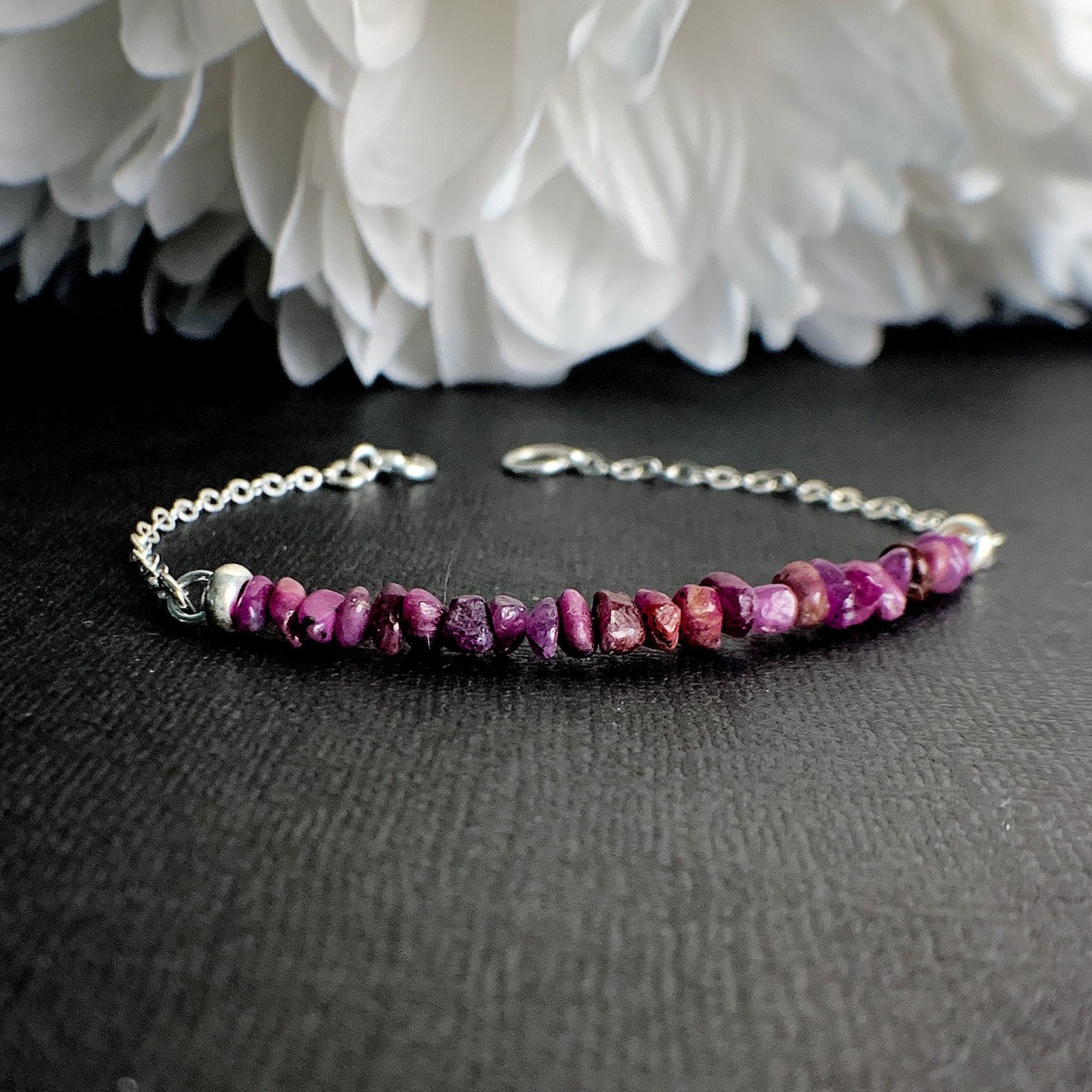 Raw store ruby bracelet