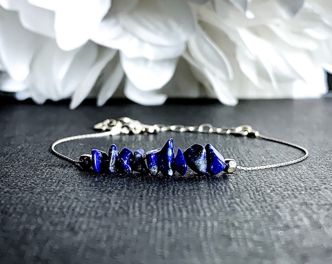 Lapis Lazuli Crystal Bracelet Throat Chakra Ankle Bracelet