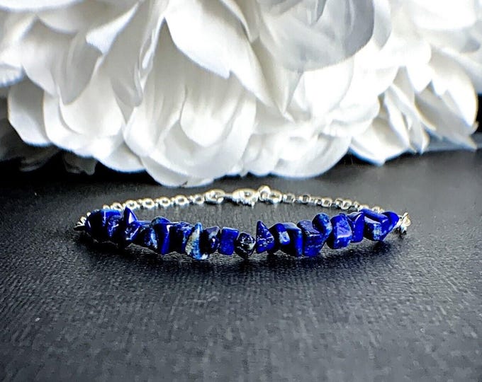 Lapis Lazuli Blue Crystal Bracelet