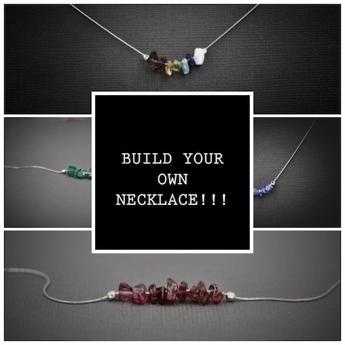 Build Your Own Custom Necklace With Personalized Crystal Etsy