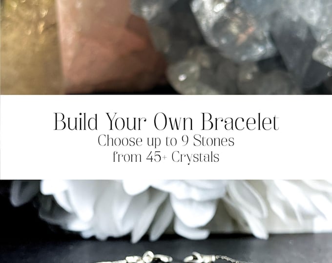 Custom Crystal Ankle Bracelet Anxiety Personalized Protection Build Your Own Customized Crystal Healing Anklet