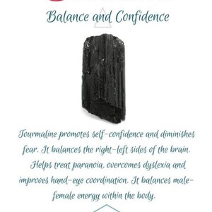 Black Tourmaline stone necklace for Confidence, October birthstone Black Tourmaline necklace or choker,Libra birthday EMF protection jewelry image 4