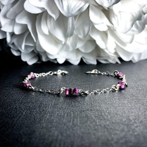 Ruwe robijnkristal armband echte natuurlijke helende kristallen positiviteit aarding armband