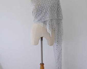 Hand Embroidered Beaded Sequin Sash: Thai Lao Khmer Bridal Sabai Pabiang, Traditional Wedding Dress