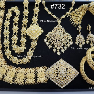 Thai/ Khmer wedding jewelry set, Thai style jewelry for Thai costume, Thailand ancient ornaments for Thai outfits, chut thai