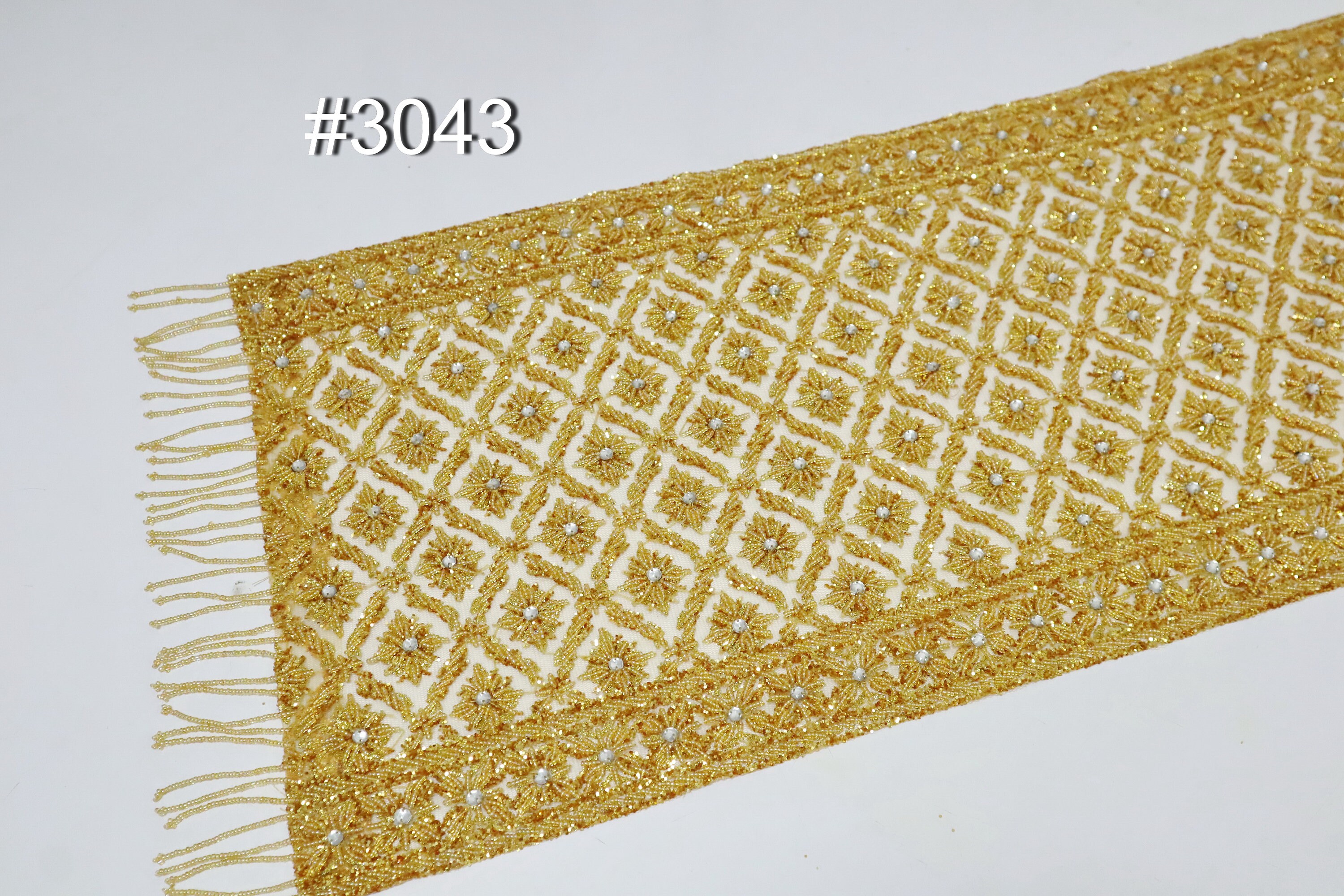 Hand Embroidery Beads and Sequins Shawl Hand Embroidered Etsy