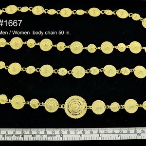 Crossbody Chains, Body Chains For Thai Dress, Thai accessories for traditional dress, Thai Laos Khmer jewelry for Traditional outfit #1667