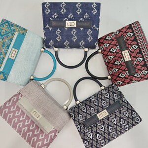 Thai Pattern Cloth Bag: 3-in-1 Handbag, Crossbody, Shoulder Bag