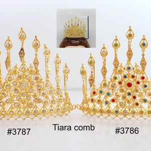Tiara comb Hair Accessories Ancient Design Jewelry For Traditional Thai/ Laos/ Khmer Costume Crown Wedding Hair clips