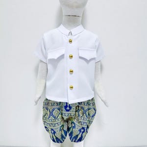Traditional Dress For Kids, Short Sleeves Shirt and Trousers For Age 1-4 Years Old Boy, Available 3 Size, See Details in the Description