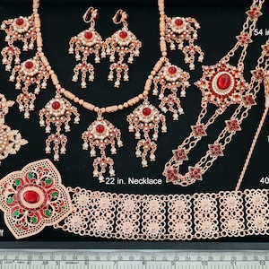 Thai accessories set for Thai wedding dress, Thai style jewelry for Thai clothes, Thailand ancient ornaments for Thai outfits, chut thai