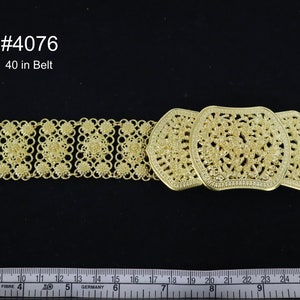 Gold Belt For Thai Dress, Ornaments For Traditional Thai/Lao/Khmer Costume. Thailand Wedding Jewelry, Plain Gold Belt
