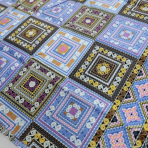 Batik Cotton Fabric: Hmong Pattern Unsewn Cloth (42x66 inches, Unstitched Cloth