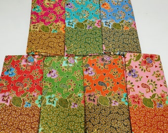 100% Cotton Hand Painted Batik Fabric by Nutex. Batik Material