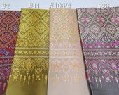 ちゃんすだあーさま専用LAO TEXTILES Thai Brocade Faux Silk Fabric, Unsewn Polyester Silk Fabric