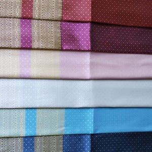 Brocade Faux Silk Fabric: Thai Lao Wedding Dress Material, Unstitched Cloth image 1