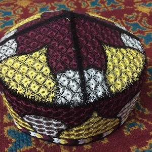 Size 58 z10 tribal vintage cap Islamic Men Hat Muslim salat Imam Hat Embrodery Beanie Kufi prayer ramadan kareem Bob marley tams rasta brims