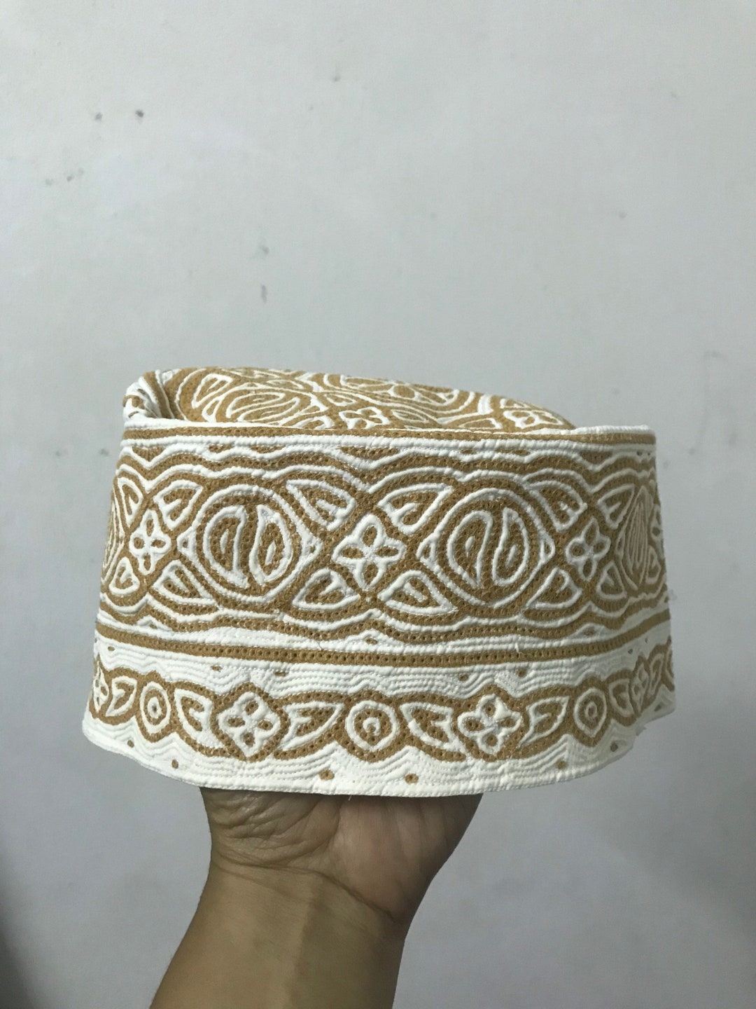 Omani Kufi Koofi Hat Topi Embroidery Handmade Cap Islamic Etsy