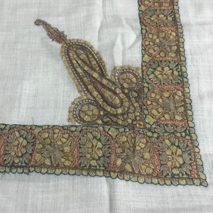 vintage style Omani Masar Scarf Shawl Embroidery Dubai Arabian Ramadan Islamic Eid sultan shemagh N24 Wedding