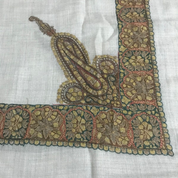 vintage style Omani Masar Scarf Shawl Embroidery Dubai Arabian Ramadan Islamic Eid sultan shemagh N24 Wedding