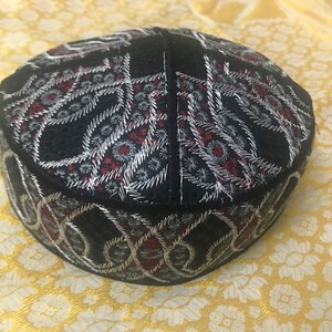 Size 58 F28 tribal vintage cap Islamic Men Hat Muslim salat Imam Hat Embrodery Beanie Kufi prayer ramadan Umrah Hajj Biker Boho Pattern
