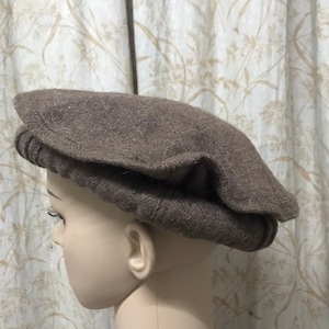 Brown afghan hat, pakul , pakol ,Islamic Men Hat ,  Kofi , Muslim Cap, salat Hat , Beanie Hat , kufi prayer Cap, Army , size 21 -23 inches